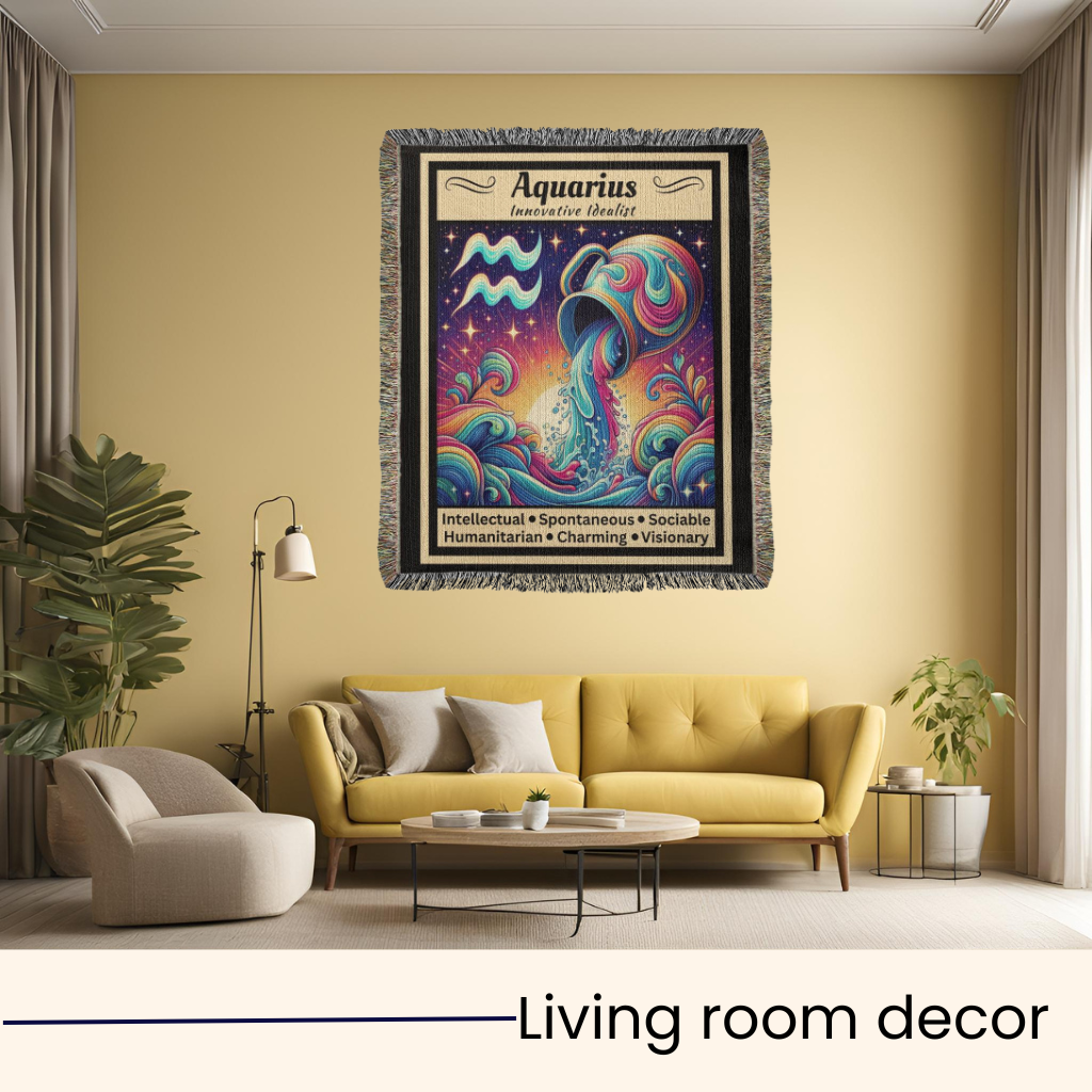 Aquarius Blanket Living Room Decor