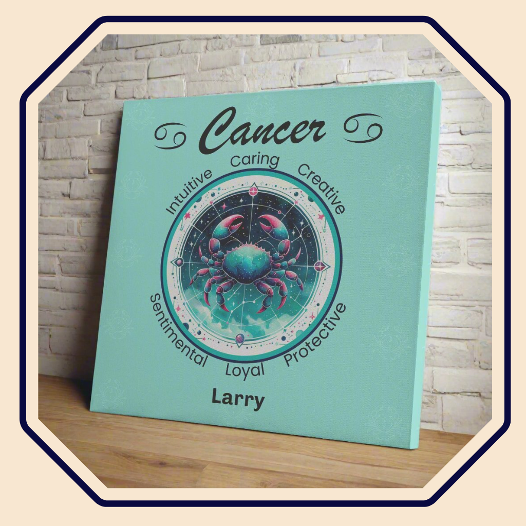 Cancer Navigator Personalized Square Canvas Wrap main product image mister obtuse eclectic goods