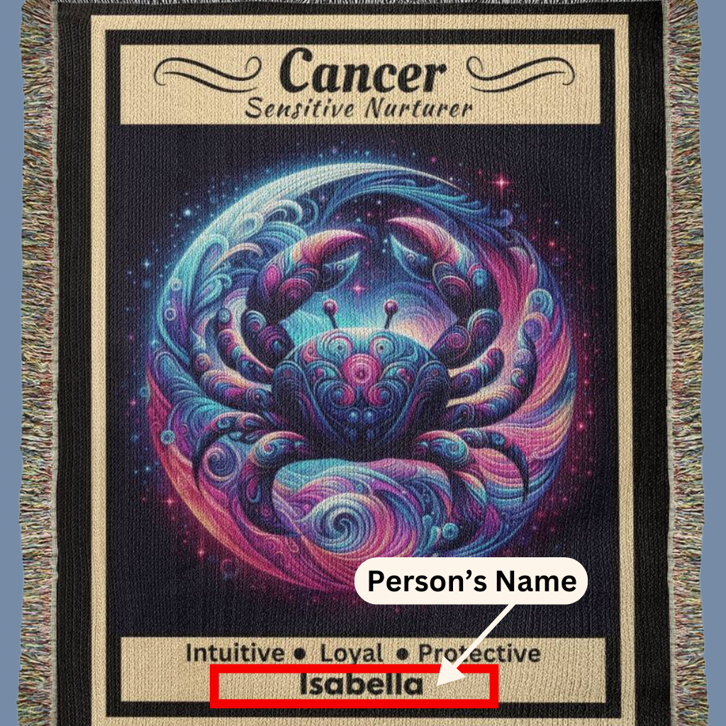 Cancer Personalized Woven Blanket