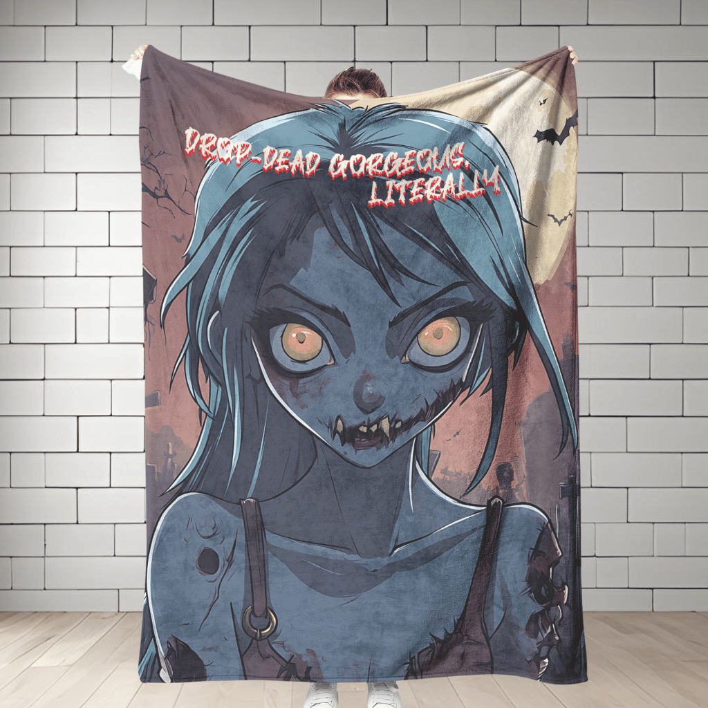 Gorgeous Zombie Non-Personalized Fleece/Sherpa Blanket
