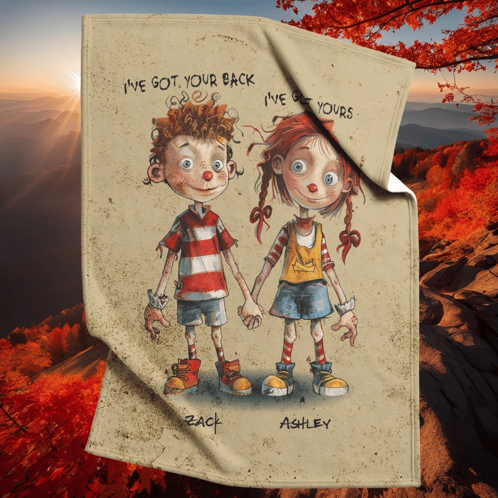 I've Got Your Back Personalized Fleece/Sherpa Blanket