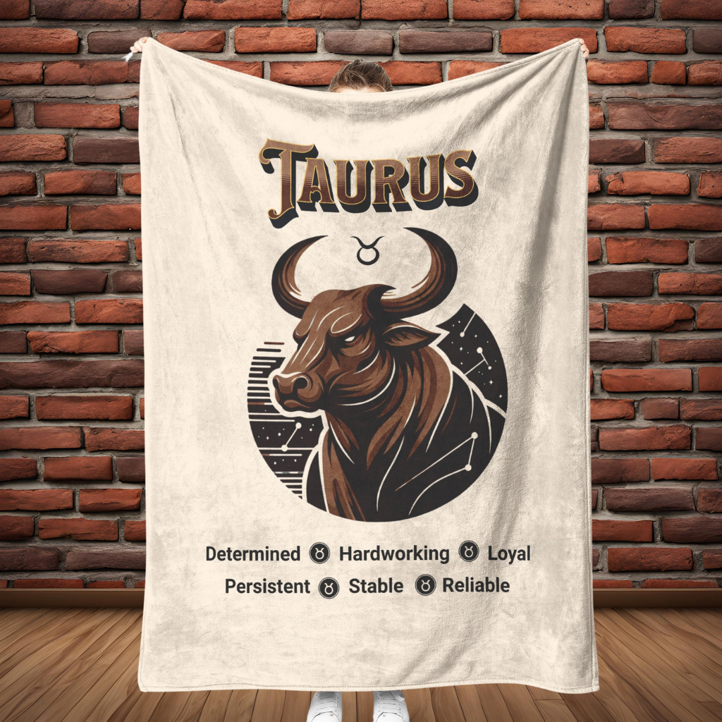 Taurus Fleece or sherpa blanket full length mister obtuse eclectic goods