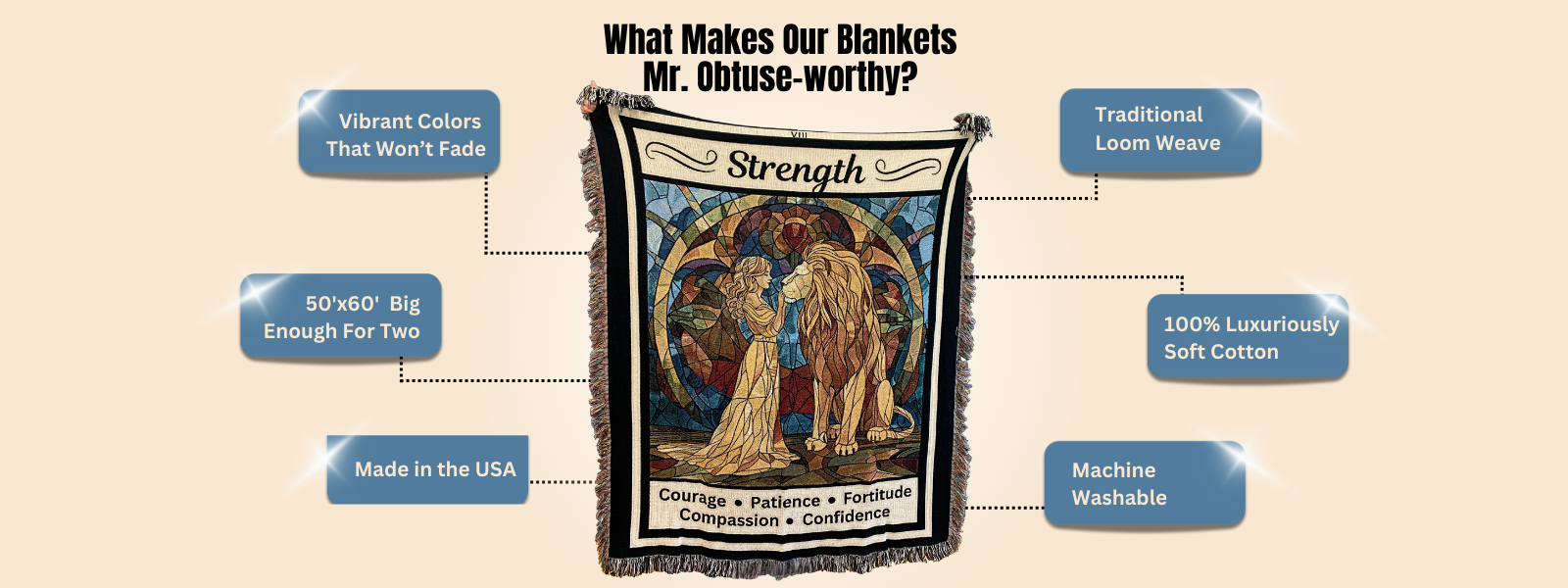 What Makes Our Blanket Mr Obtuse Worthy Tarot