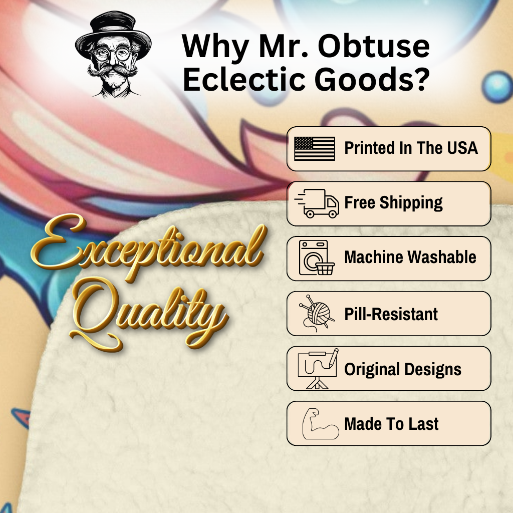 why mister obtuse eclectic goods for fleece and sherpa blankets