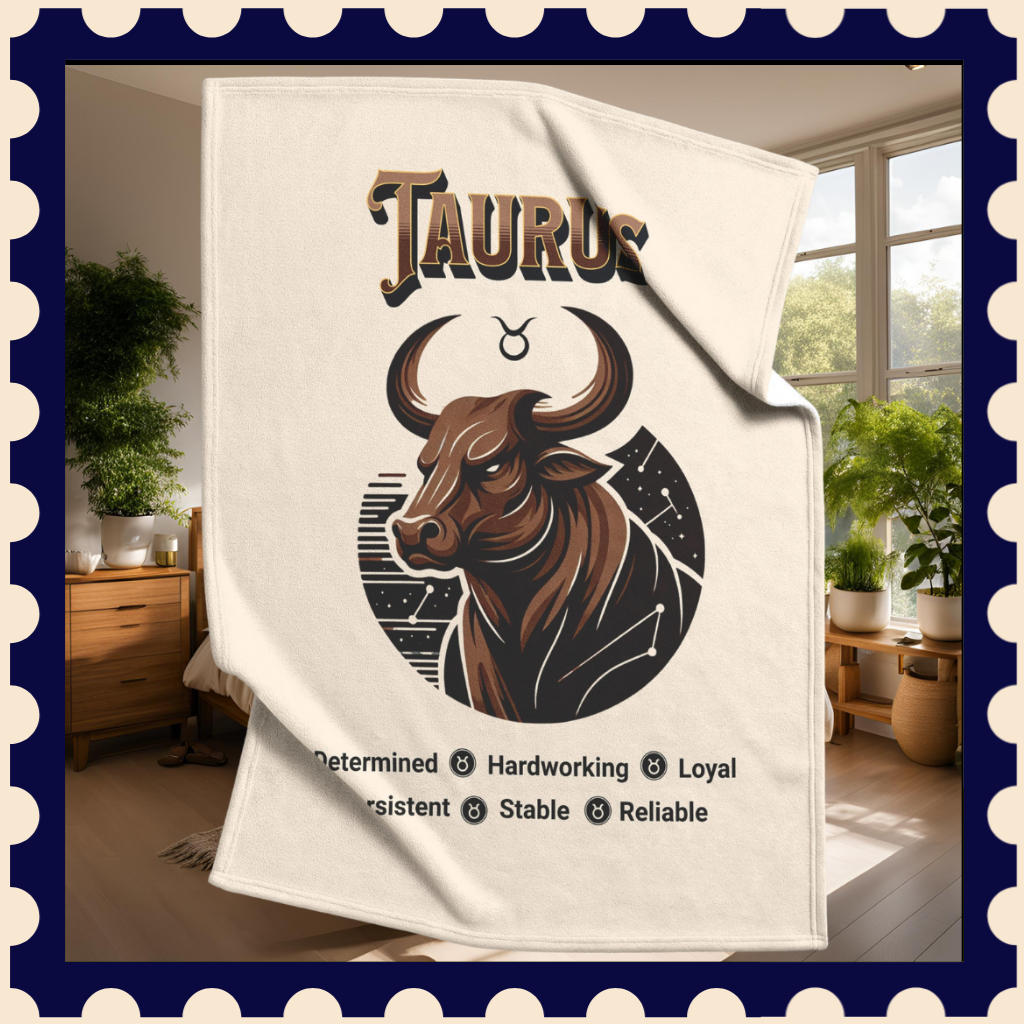 Zodiac Non Personalized fleece or sherpa blankets collection image mister obtuse eclectic goods