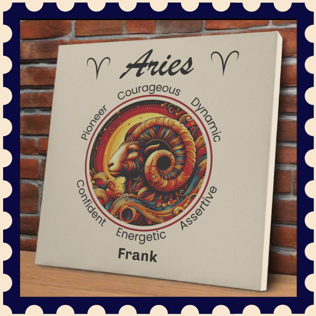 Zodiac personalized canvas collection image mister obtuse eclectic goods