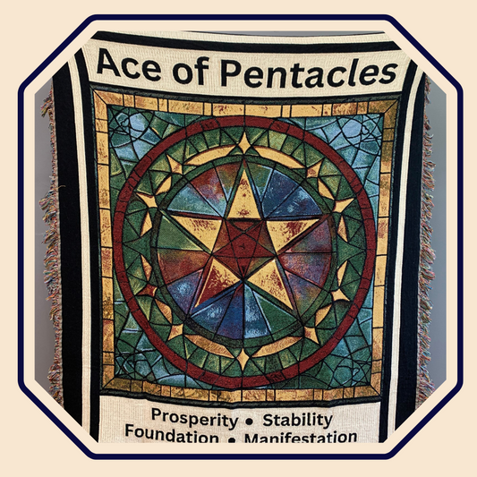 Ace of Pentacles Blanket Mister Obtuse Eclectic Goods