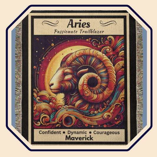 Aries Personalized blanket mister obtuse eclectic goods