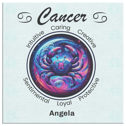 Cancer Night Sky Personalized Canvas