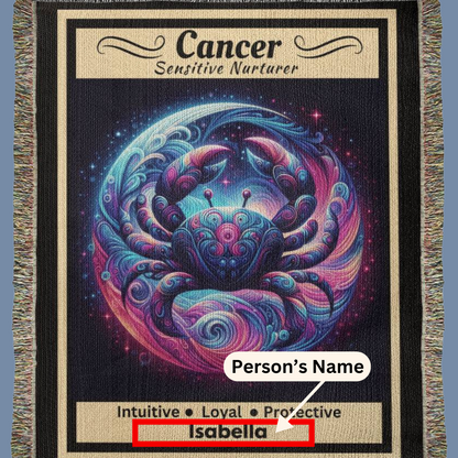Cancer Personalized Woven Blanket