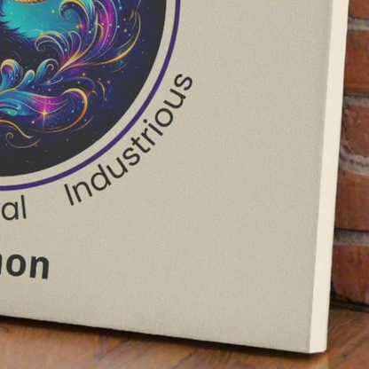 Capricorn Celestial Ambition Personalized Canvas