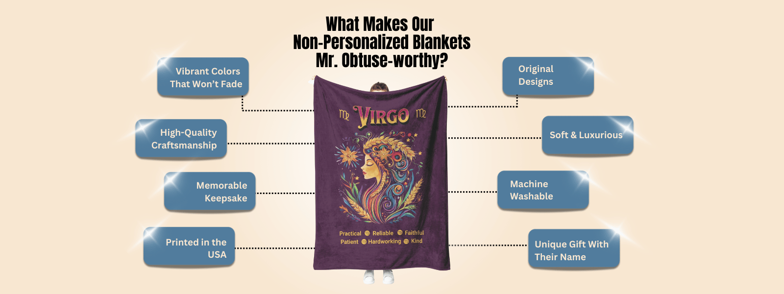 FINAL What Makes Our Non Personalized Blankets Mister Obtuse Worthy
