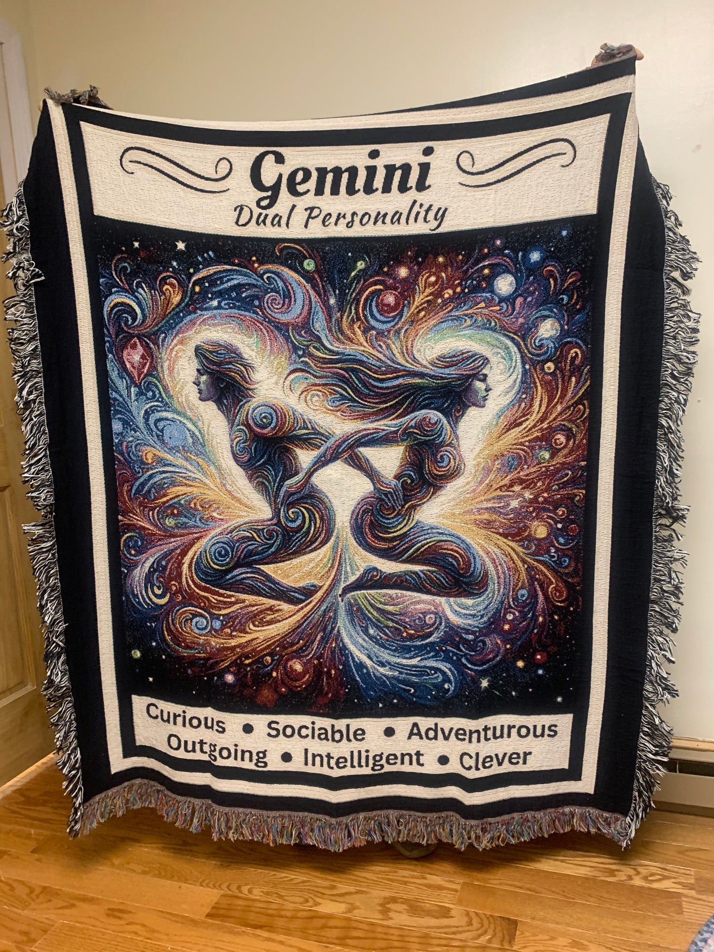 Gemini Heirloom Blanket Mister Obtuse Mugs and Stuff Full length