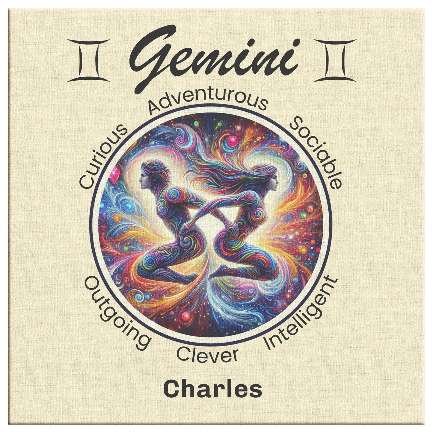 Gemini The Best of Both Personalized Canvas