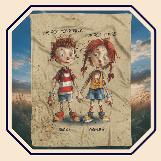 I have your back personalized fleece or sherpa blanket main image mister obtuse eclectic goods