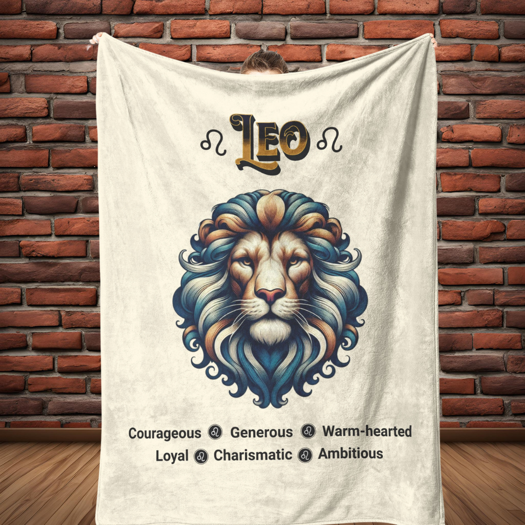 Leo Fleece or sherpa blanket full length mister obtuse eclectic goods