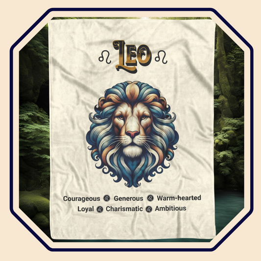 Leo Fleece or sherpa blanket image mister obtuse eclectic goods
