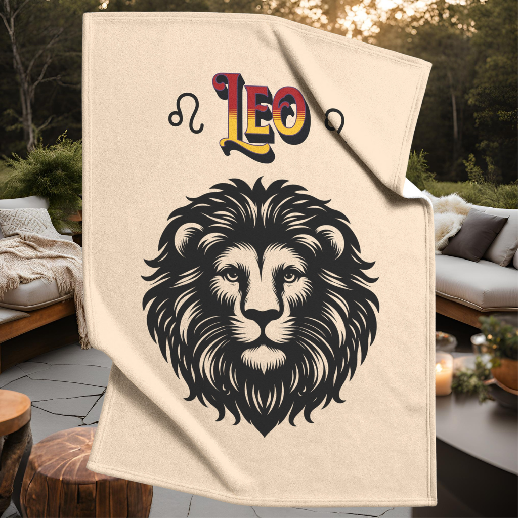Leo Minimalist Fleece or sherpa blanket fire pit setting mister obtuse eclectic goods