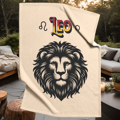 Leo Minimalist Fleece or sherpa blanket fire pit setting mister obtuse eclectic goods