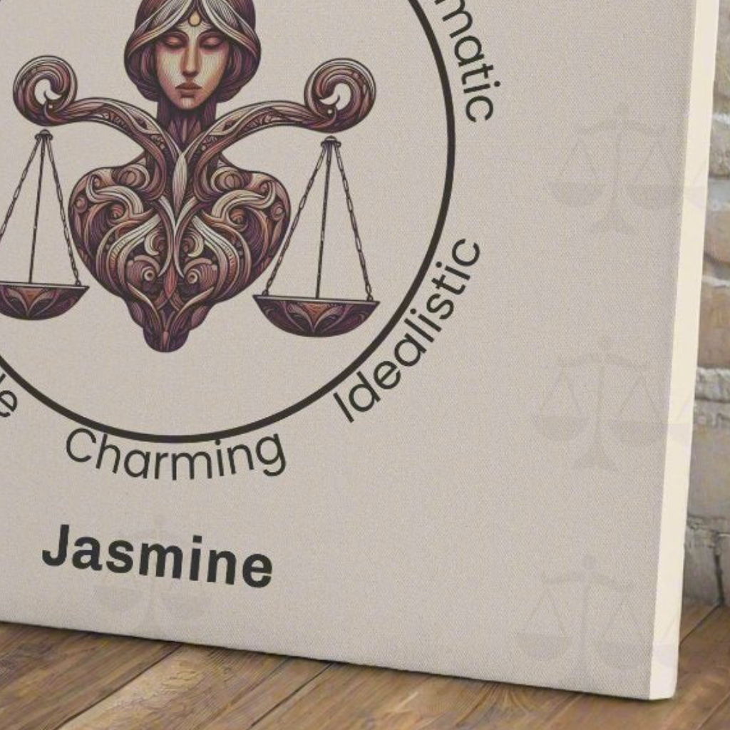 Libra heart centered canvas wrap extreme close up mister obtuse eclectic goods