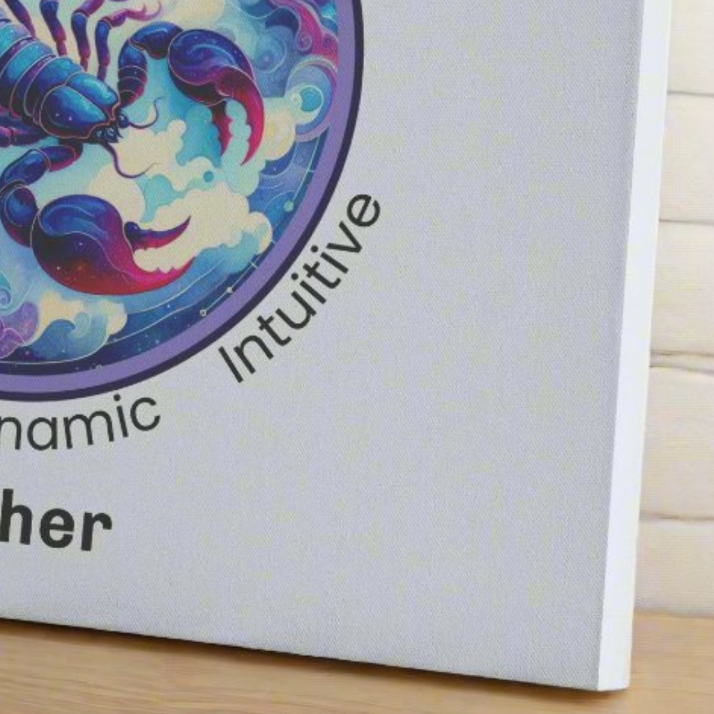 Scorpio Dreams Personalized Square Canvas Wrap extreme close up mister obtuse eclectic goods