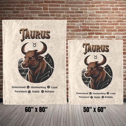 Taurus Fleece or sherpa blanket size options mister obtuse eclectic goods