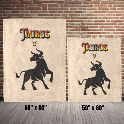 Taurus Minimalist Fleece/Sherpa Blanket