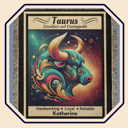 Taurus Personalized blanket mister obtuse eclectic goods