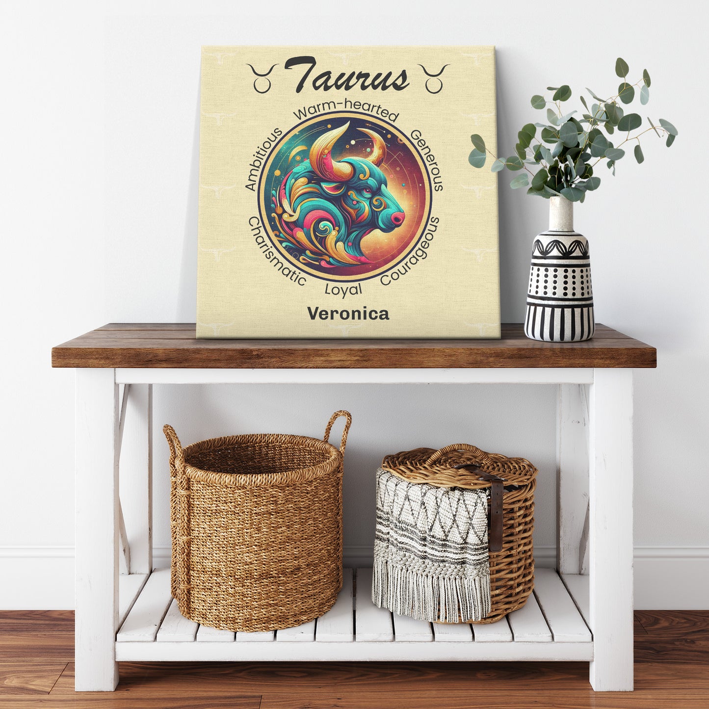 Taurus Universe Personalized Canvas