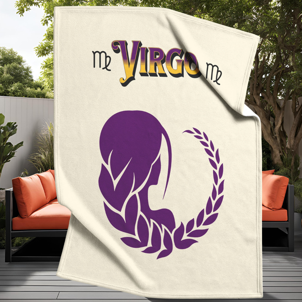 Virgo Minimalist Fleece/Sherpa Blanket