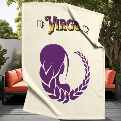 Virgo Minimalist Fleece/Sherpa Blanket