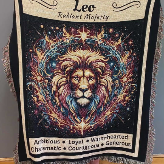 Leo Zodiac Heirloom Blanket Product Video Mister Obtuse Eclectic Goods