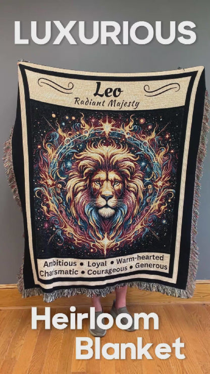 Leo Zodiac Heirloom Blanket Product Video Mister Obtuse Eclectic Goods