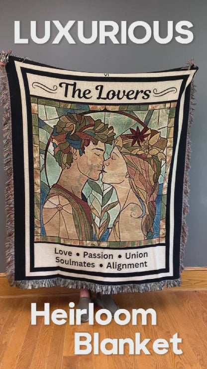 The Lovers Tarot Blanket