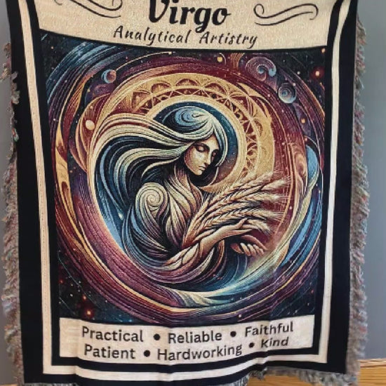 Virgo Heirloom Blanket product video Mister obtuse eclectic goods